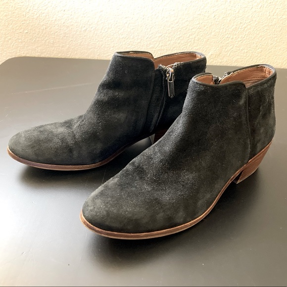 Sam Edelman Black Suede Petty Ankle Boot, size 7 - Picture 3 of 9